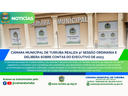 Câmara Municipal de Turiúba realiza 9ª Sessão Ordinária e delibera sobre contas do Executivo de 2023.